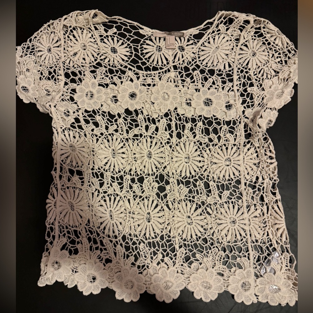 Crochet Top flower design